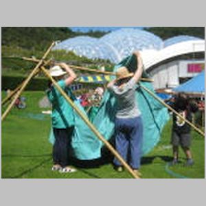 The Eden Project tent building