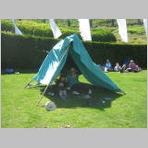 The Eden Project tent builded
