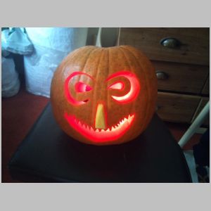 A generic scary face