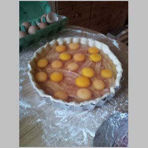 Break Eggs on top of bacon