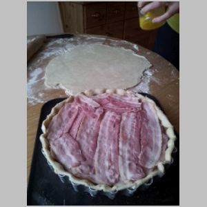 Layer of bacon