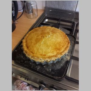175°C 50-ish mins until golden